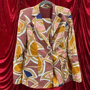 Alexis Solari Abstract Twill Suit Set